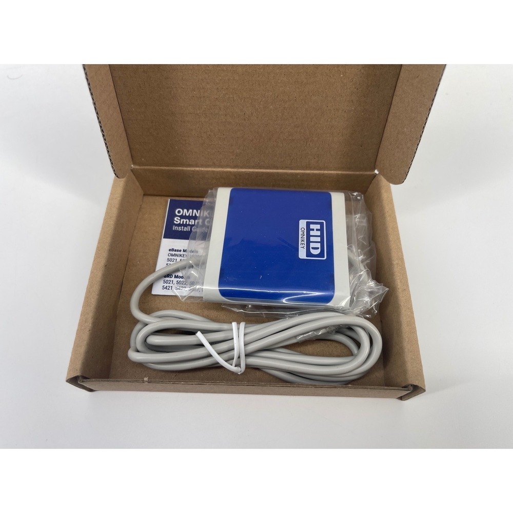 HID OMNIKEY 5023 CL Contactless Smart Card Reader R50230318-DB USB Blue White